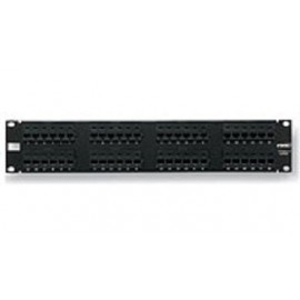 TE Connectivity Panel de Parcheo para Rack de 19, Cat6, RJ-45, 48 Puertos, Negro