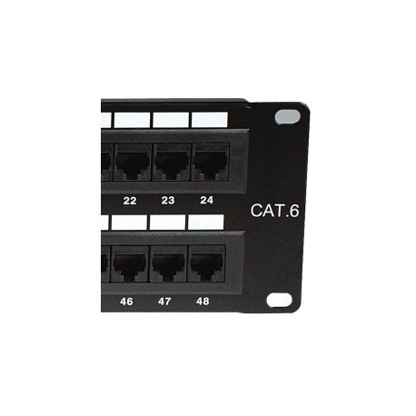 Nexxt Solutions Panel de Parcheo, Cat6, 48 Puertos, Negro