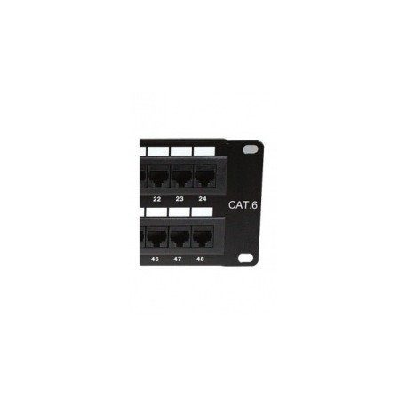 Nexxt Solutions Panel de Parcheo para Rack de 19, Cat6, 24x RJ-45