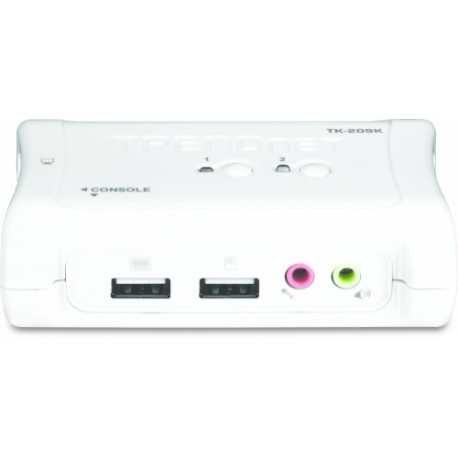 Trendnet Switch KVM TK-209K, USB-VGA, 2 Puertos