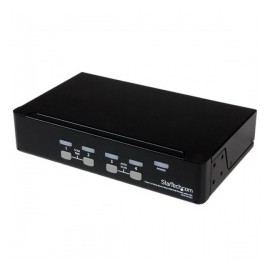 Startech.com Switch KVM, VGA/USB 2.0, 4 Puertos, 1U Rack Estante