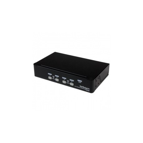 Startech.com Switch KVM, VGA/USB 2.0, 4 Puertos, 1U Rack Estante