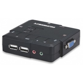 Manhattan Switch KVM 151252, 2x USB, 2x VGA