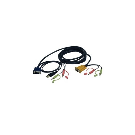 Tripp Lite Kit de Cables VGA USB Audio, 3 Metros, para Multiplexor KVM