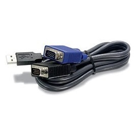 Trendnet Cable Switch KVM TK-CU06, USB 1.1 Type A - VGA SVGA, 1.8 Metros