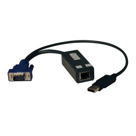 Tripp Lite Cable KVM RJ45 Macho - HD15 USB A Hembra, Negro - 8 Piezas