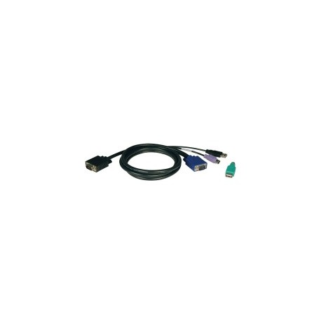 Tripp Lite Kit Cable Switch KVM, PS2 & USB (2 en 1), 1.83 Metros, para B042