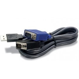 Trendnet Cable KVM TK-CU10, USB/VGA, 2.8 Metros