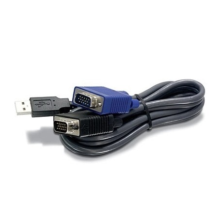 Trendnet Cable KVM TK-CU10, USB/VGA, 2.8 Metros