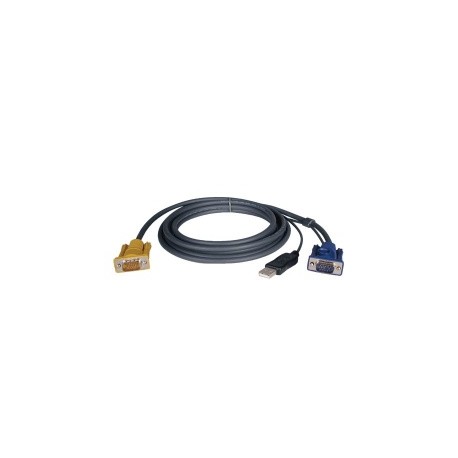 Tripp Lite Cable Switch KVM P776-010, VGA (D-Sub) - HD15 M, USB A, 3 Metros