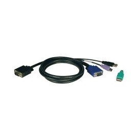 Tripp Lite Cable KVM P780-010, VGA (D-Sub) Macho - 6 PIN Macho, 3 Metros