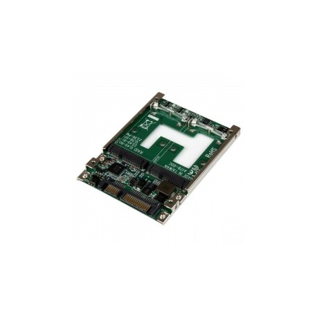 StarTech.com Adaptador Convertidor de SSD mSATA Doble a SATA RAID de 2.5