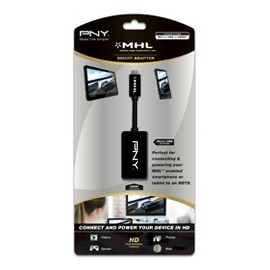PNY Adaptador USB Micro-B - HDMI Hembra, Negro