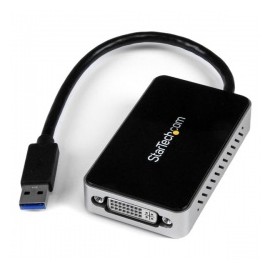 StarTech.com Adaptador de de Vídeo DVI - USB 3.0, Negro