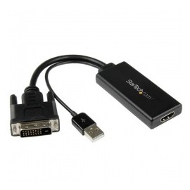StarTech.com Adaptador de Video DVI - HDMI con Alimentación USB y Audio