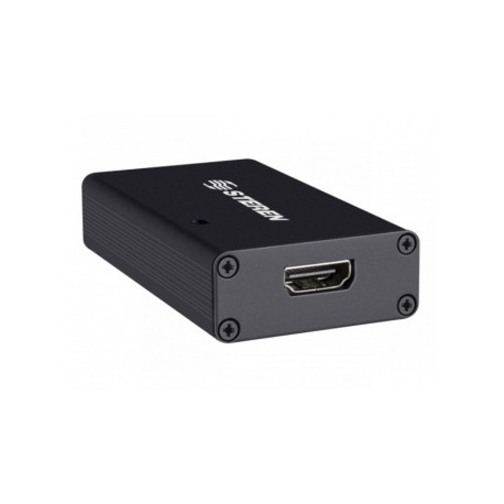Steren Adaptador USB-Hembra - HDMI-Hembra, Negro