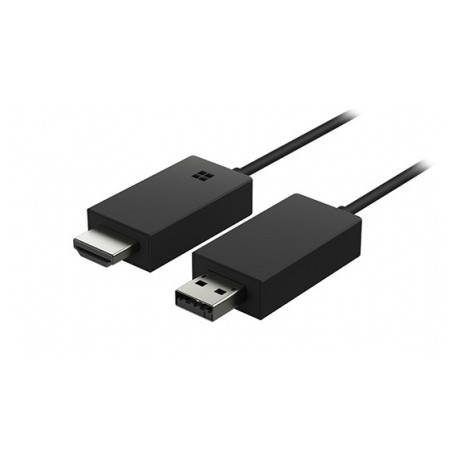 Microsoft Adaptador Inalámbrico HDMI y USB 2.0 con WiFi, Negro
