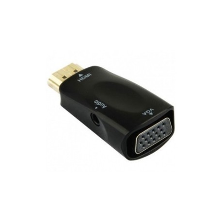 BRobotix Adaptador HDMI Macho - VGA Macho, Negro