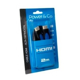 Power & Co Cable HDMI Macho - HDMI Macho, 2 Metros, Azul