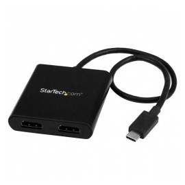 StarTech.com Divisor Splitter MST USB-C Macho - 2x HDMI Hembra, Negro