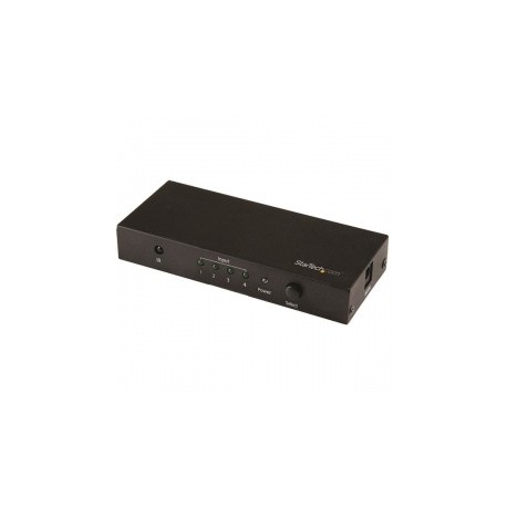 StarTech.com Switch Conmutador Automático HDMI de 4 Puertos, Negro