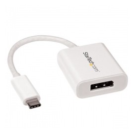 StarTech.com Adaptador de Video Externo USB-C Macho - DisplayPort Hembra, Blanco