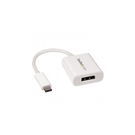 StarTech.com Adaptador de Video Externo USB-C Macho - DisplayPort Hembra, Blanco
