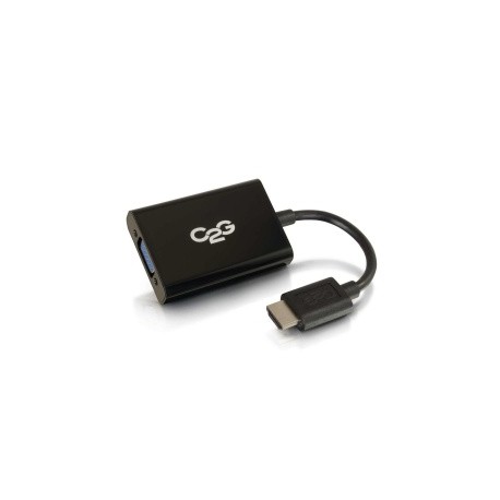 C2G Adaptador HDMI Macho - VGA (D-Sub) Hembra, Negro
