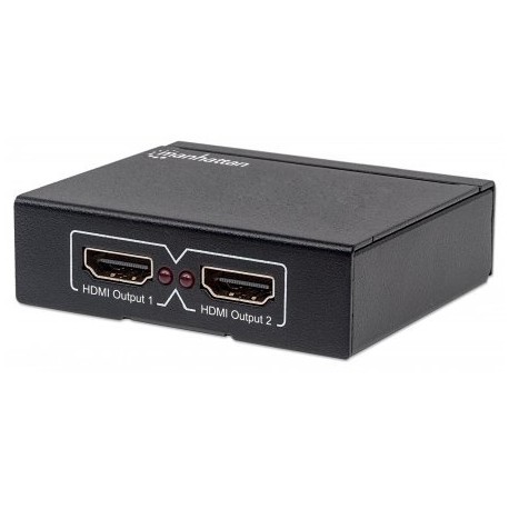 Manhattan Adaptador HDMI 3 Puertos Hembra, Negro