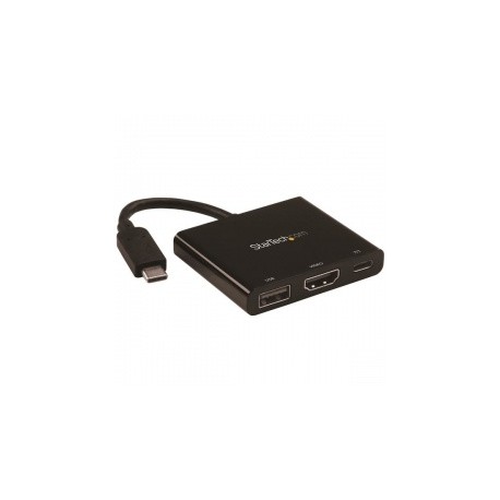 StarTech.com Adaptador Multifunción USB C Macho - HDMI 4K Hembra, Negro