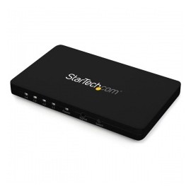 StarTech.com Switch Automático HDMI de 4 Puertos con Chasís de Aluminio y MHL, Conmutador 4K 30Hz