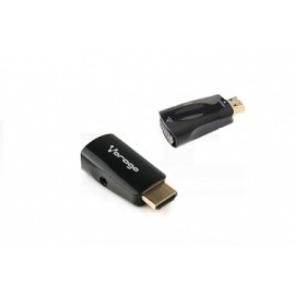 Vorago Adaptador HDMI - VGA  3.5mm, Negro