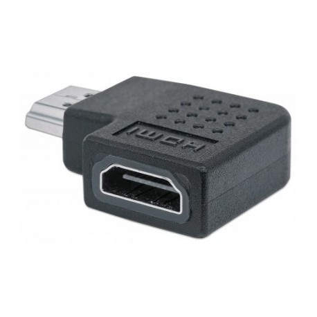 Manhattan Adaptador HDMI A Hembra - HDMI A Macho, Ángulo Derecho de 90