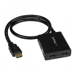 StarTech.com Divisor de Video HDMI de 2 Puertos, Splitter HDMI 4k 30Hz de 2x1 Alimentado por USB
