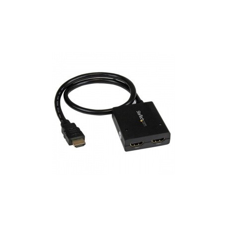 StarTech.com Divisor de Video HDMI de 2 Puertos, Splitter HDMI 4k 30Hz de 2x1 Alimentado por USB