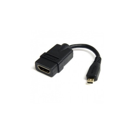 StarTech.com Cable Adaptador HDMI Macho - micro HDMI Hembra, 12cm, Negro