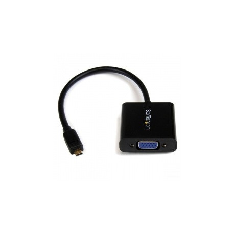 StarTech.com Adaptador Micro HDMI 19-p Macho - VGA 15-p Hembra, Negro