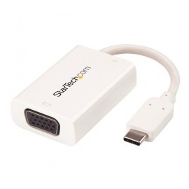 StarTech.com Adaptador de Video Externo USB-C Macho - VGA Hembra, Blanco