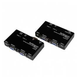 StarTech.com Extensor de Video VGA y Audio por Cable Cat5 UTP Ethernet - 4 Puertos HD15