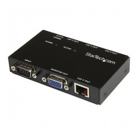 StarTech.com Extensor de Video VGA de 4 Puertos por Cable Cat5 UTP Ethernet