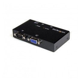 StarTech.com Extensor de Video VGA de 2 Puertos por Cable Cat5 UTP Ethernet