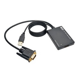 Tripp Lite Adaptador VGA HD15 Macho  USB A Macho - HDMI Hembra, Negro