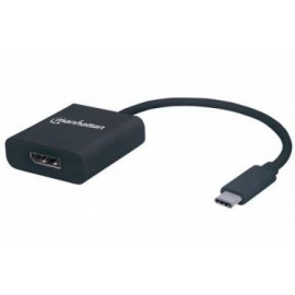 Manhattan Adaptador USB-C 3.1 Macho - DisplayPort Hembra, Negro