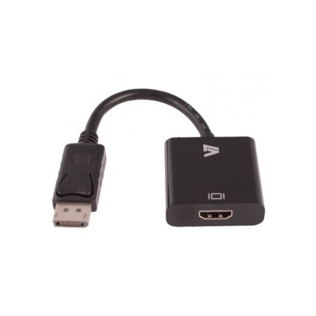 V7 Adaptador DisplayPort Macho - HDMI Macho, Negro