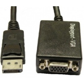BRobotix Adaptador DisplayPort Macho - VGA Hembra, Negro