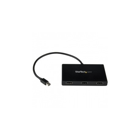 StarTech.com Convertidor Mini DisplayPort - 3x HDMI, Hub MST, Negro