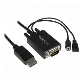 StarTech.com Cable Adaptador DisplayPort Macho - VGA Macho con Audio, 2 Metros, Negro