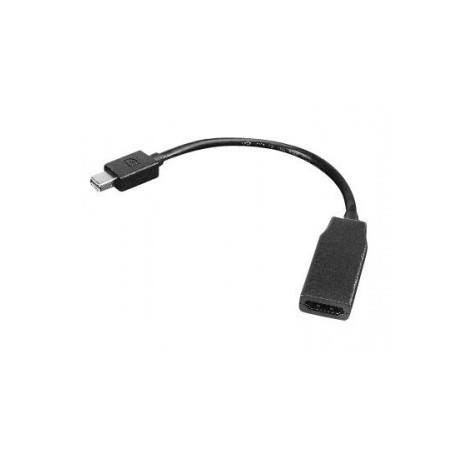Lenovo Adaptador Mini DisplayPort Macho - HDMI Hembra, 20cm, Negro