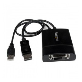 StarTech.com Adaptador DisplayPort  USB A Macho - DVI-D Hembra, Negro