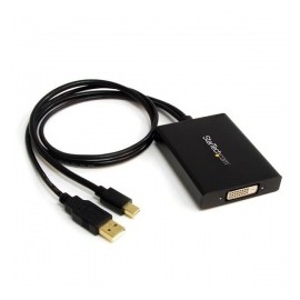 StarTech.com Cable Mini DisplayPort Macho  USB A Macho - DVI, 24cm, Negro